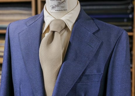 Hopsack Sport Tie -Beige-