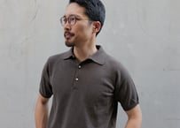 Royal Blue】BERUN半袖ニットポロ | Atelier BERUN