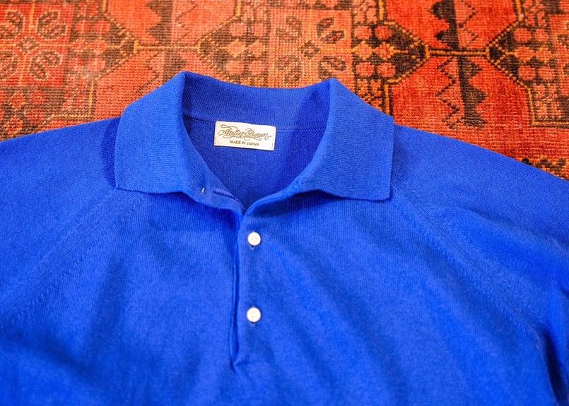 Royal Blue】BERUN半袖ニットポロ | Atelier BERUN