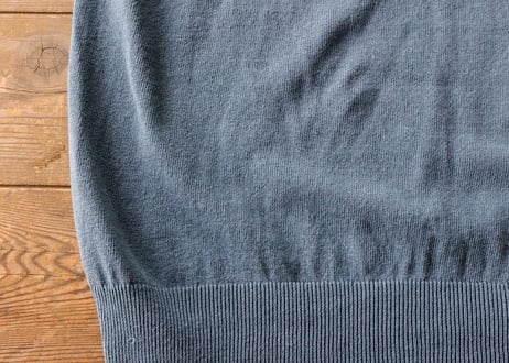 【Smog Blue gray】BERUN半袖ニットポロ