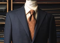 ブラウン / ダークネイビー レジメンタルタイ | Atelier BERUN