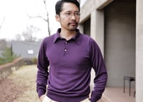 【Purple】BERUN Knit Polo -Super120-