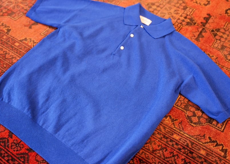 Royal Blue】BERUN半袖ニットポロ | Atelier BERUN