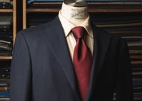 ブラウン / ダークネイビー レジメンタルタイ | Atelier BERUN