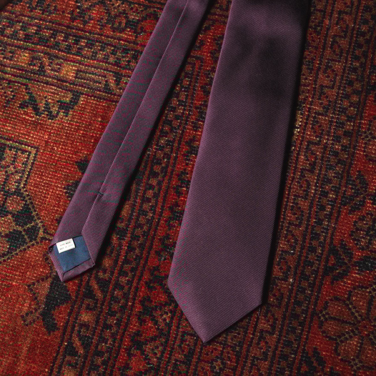 パープル ソリッドタイ | Atelier BERUN