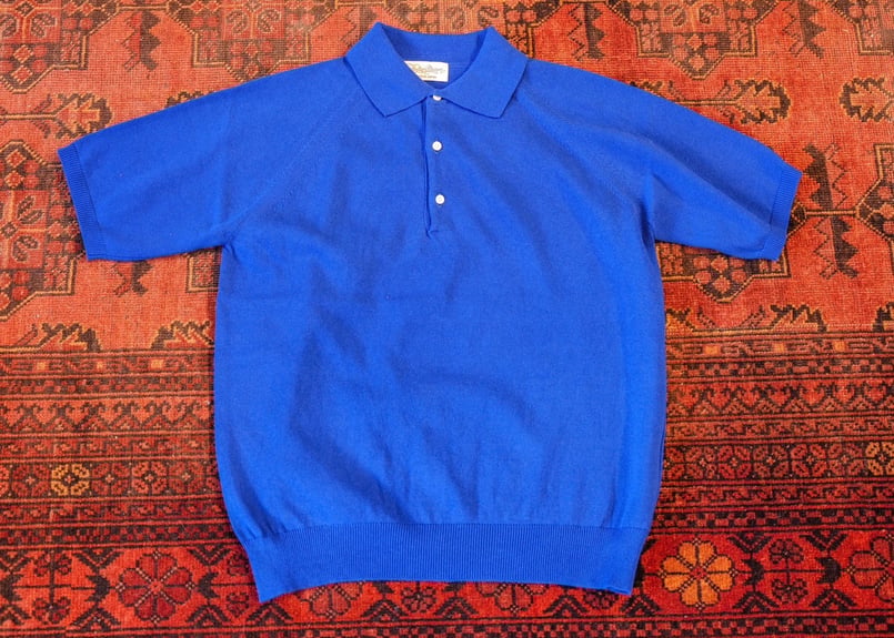 Royal Blue】BERUN半袖ニットポロ | Atelier BERUN