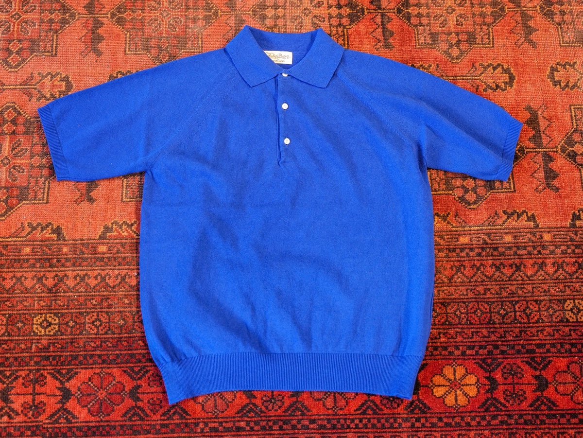 Royal Blue】BERUN半袖ニットポロ | Atelier BERUN