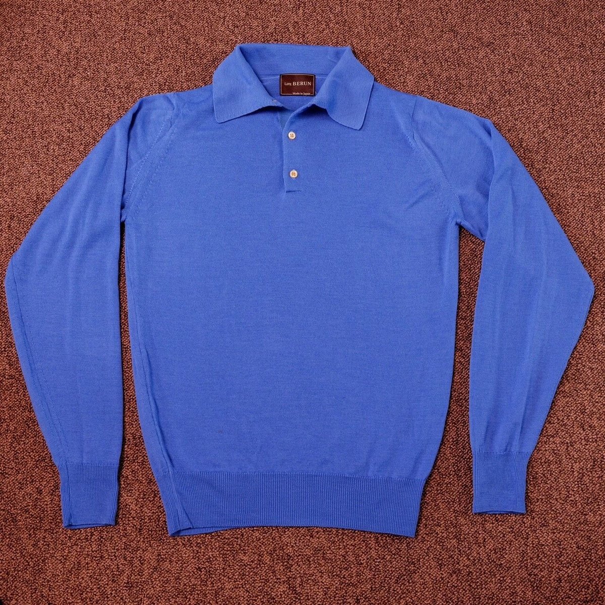 Supreme 100%ウール ニットポロ 青系　polo sweater Supreme 100%ウール ニットポロ 青系 polo sweater