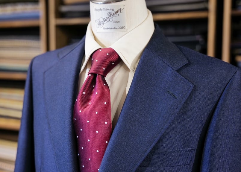 レッドブラウン ドットタイ | Atelier BERUN