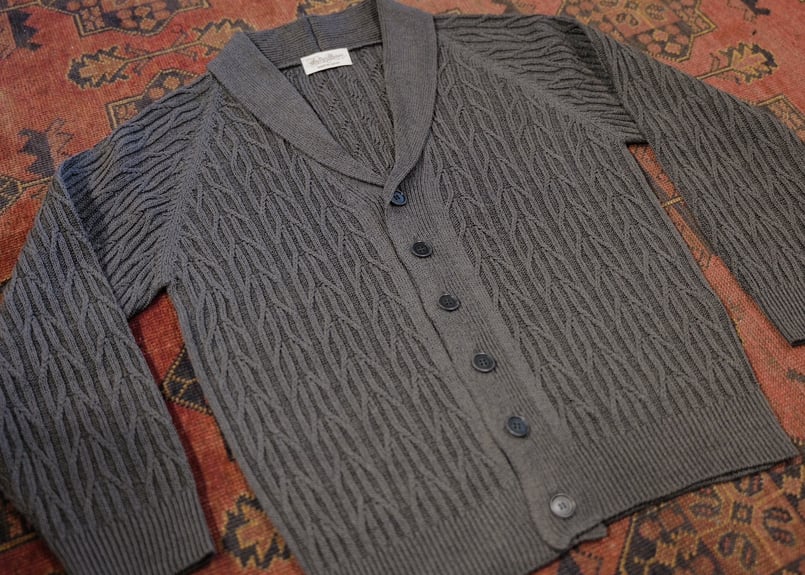 グレー】BERUN ケーブルニットカーディガン | Atelier BERUN