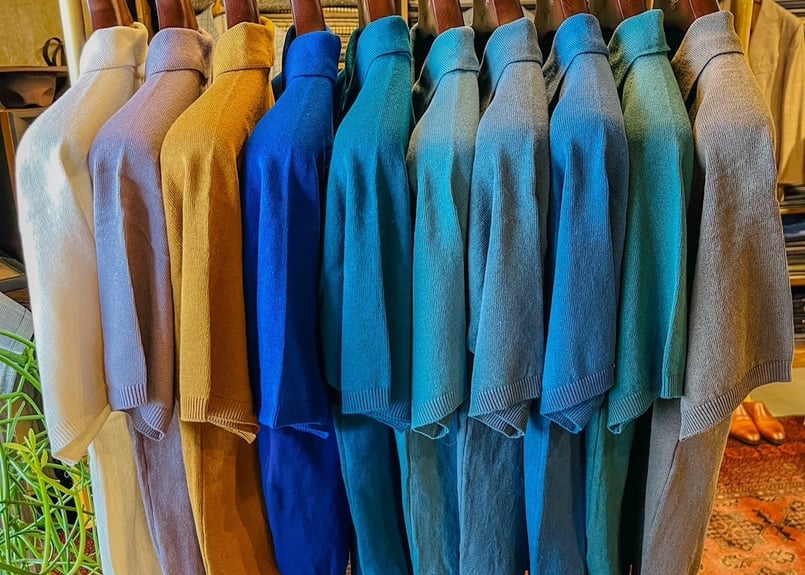 Royal Blue】BERUN半袖ニットポロ | Atelier BERUN