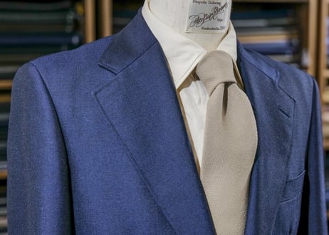 Hopsack Sport Tie -Beige-