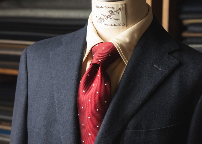 レディッシュブラウン ドットタイ | Atelier BERUN