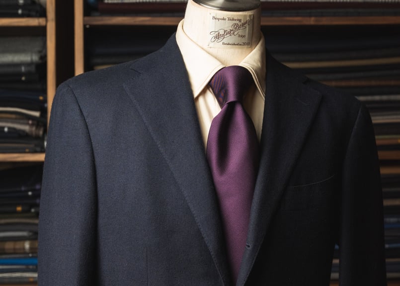 パープル ソリッドタイ | Atelier BERUN