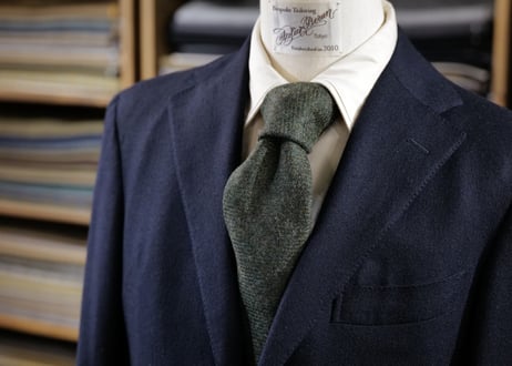 Atelier BERUN グレイッシュブラウン ウールタイ Atelier BERUN グレイッシュブラウン ウールタイ