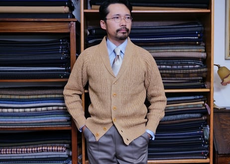 Atelier BERUN グレイッシュブラウン ウールタイ Atelier BERUN グレイッシュブラウン ウールタイ Atelier BERUN