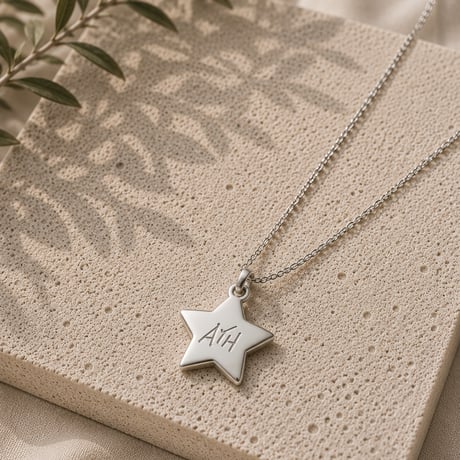ayh star Necklace(シルバー/中サイズ)
