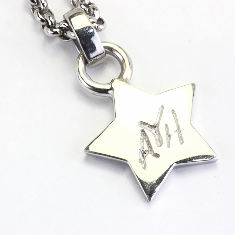 GLASSHUNGER NECKLACE ジャーマンシルバー(洋白) ayh star Necklace(シルバー/中サイズ) | AYH.JEWELRY