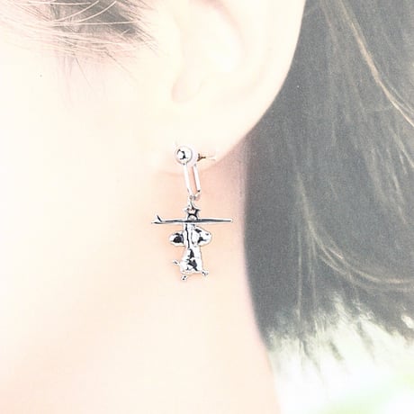 Pooh Earrings(シルバー)