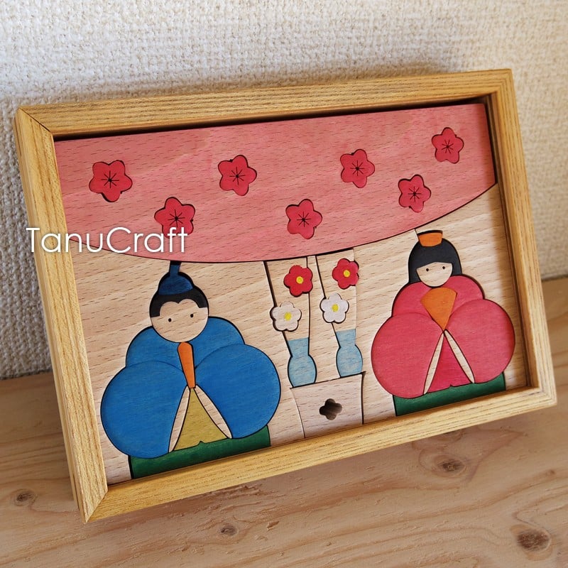 組み木飾り □おひなさま□ | TanuCraft オンラインショップ