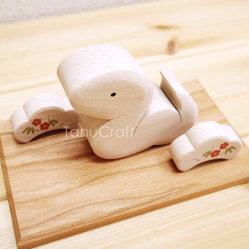 干支 置き物 □巳・松竹梅□ 木札付き | TanuCraft オンライン