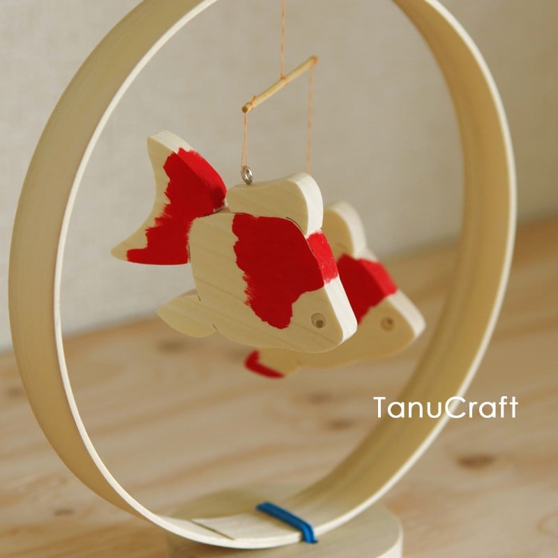 ハンドメイドモビール☺︎ ☁︎金魚の池☁︎ 【SOLD】 モビール「金魚」 - LOQUAT-TREE'S GALLERY | minne byGMOペパボ