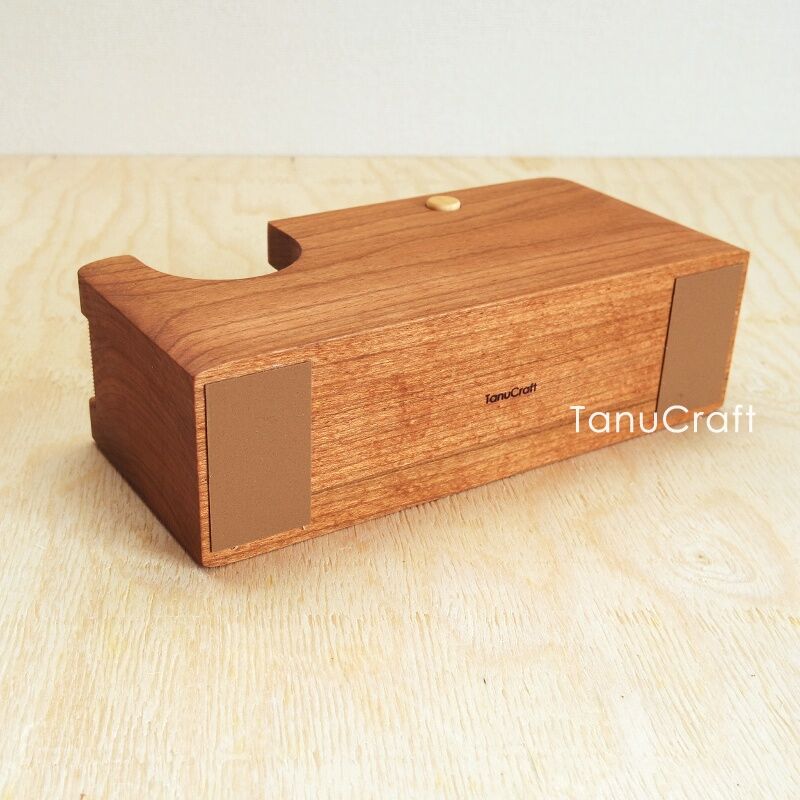木製テープカッター □ブラックチェリー□ | TanuCraft オンラインショップ