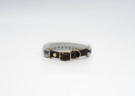 犬用 首輪 マクラメ【macramé leather collar 】
