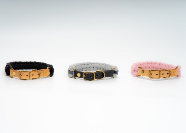 犬用 首輪 マクラメ【macramé leather collar 】 | CanisFami