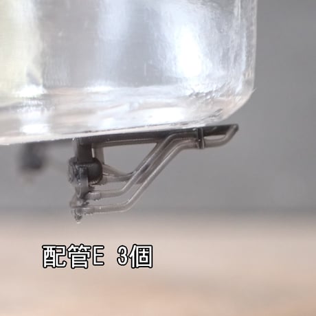Kタイプ/黒色 国鉄特急型トイレタンク・車端配管セットver.2　7～9両分/Nゲージ