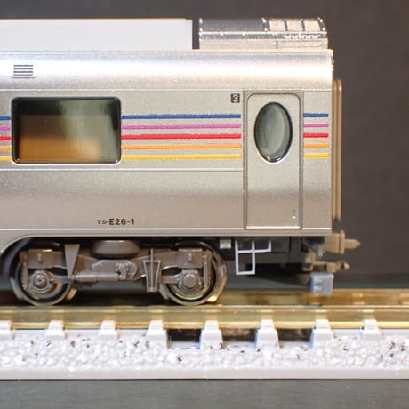 Kタイプ E26系カシオペア車端タンク・機器フル編成12両分/Nゲージ