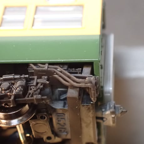 TNタイプ/黒色 115系カセット式トイレタンク・車端配管セットver.2　4両分/Nゲージ