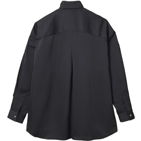 ポーカーチップワッペン長袖シャツ ブラック