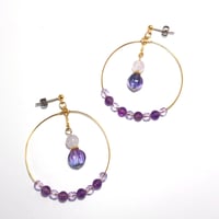 アメジスト　ピアス