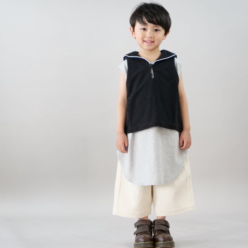 【ほぼ未使用！！】YOIHI セーラーカラーベスト セーラーカラーベスト_ブラック | YOIHI