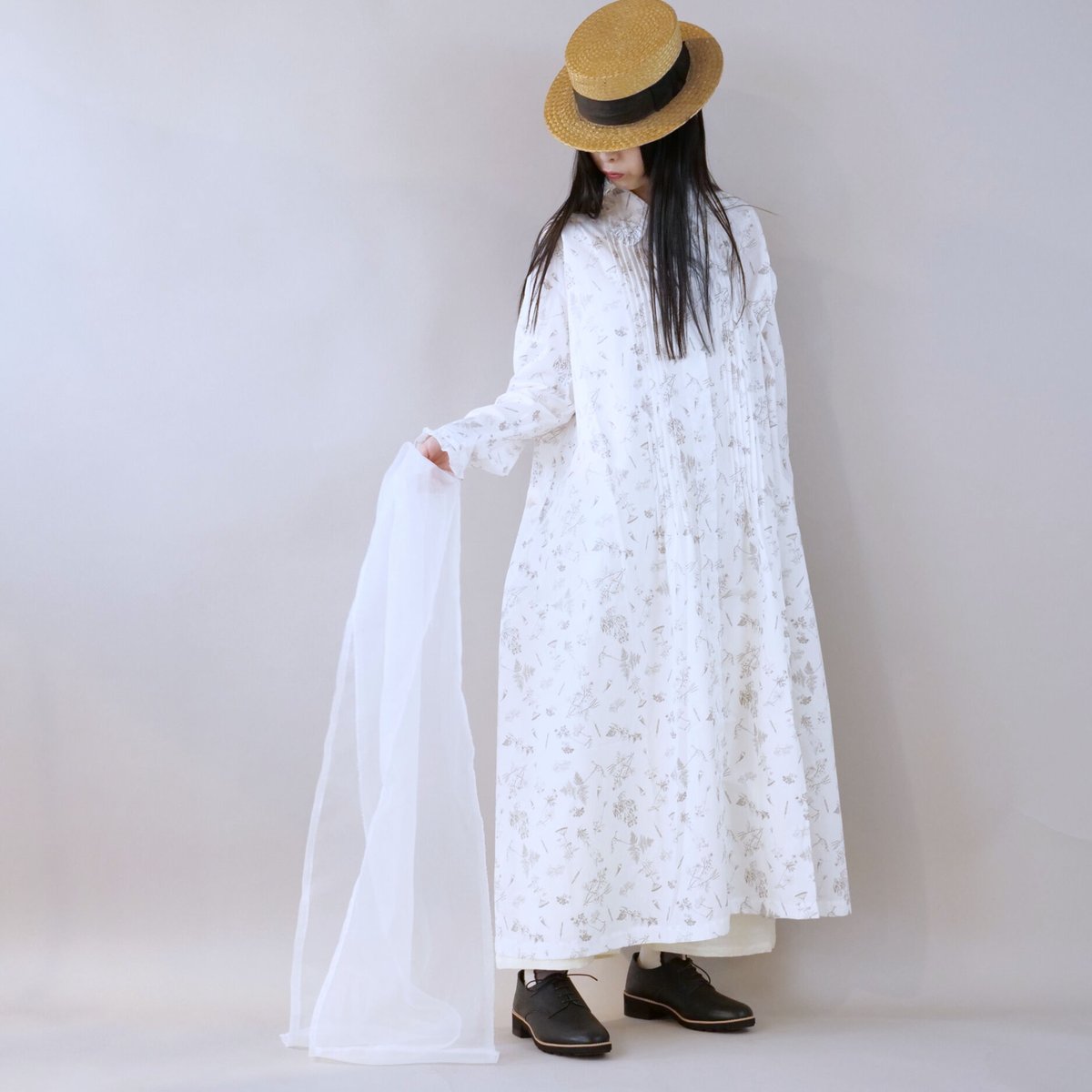 アンティーク花柄ワンピース | シロトクロト