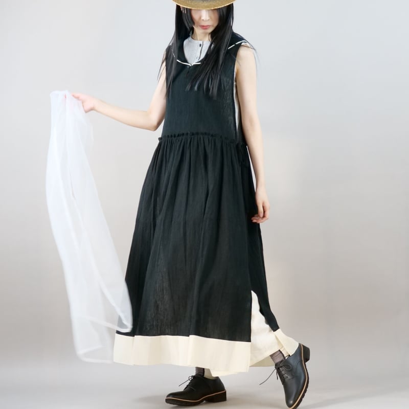 KRY clothing セーラーワンピース 陰鬱　ブラック×パープル KRY clothing セーラーワンピース 陰鬱 ブラック×パープル