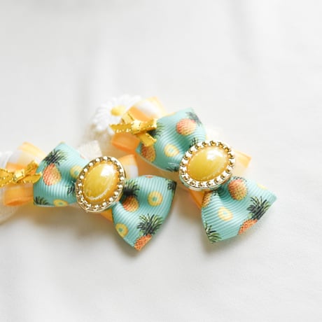 No.326 summerパイナップルリボン