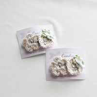 No.315 ナチュラルカラーのコットンコームピン