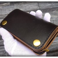 ☆お札を折らず収納可能☆収納力抜群◇トラッカーウォレット ショート