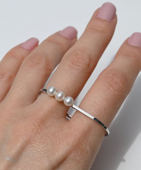 Sona oval pearl ring  ソナ オーバル パール リング