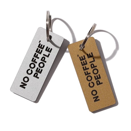 NO COFFEE  PEOPLE アクリルプレートKEY RING セット