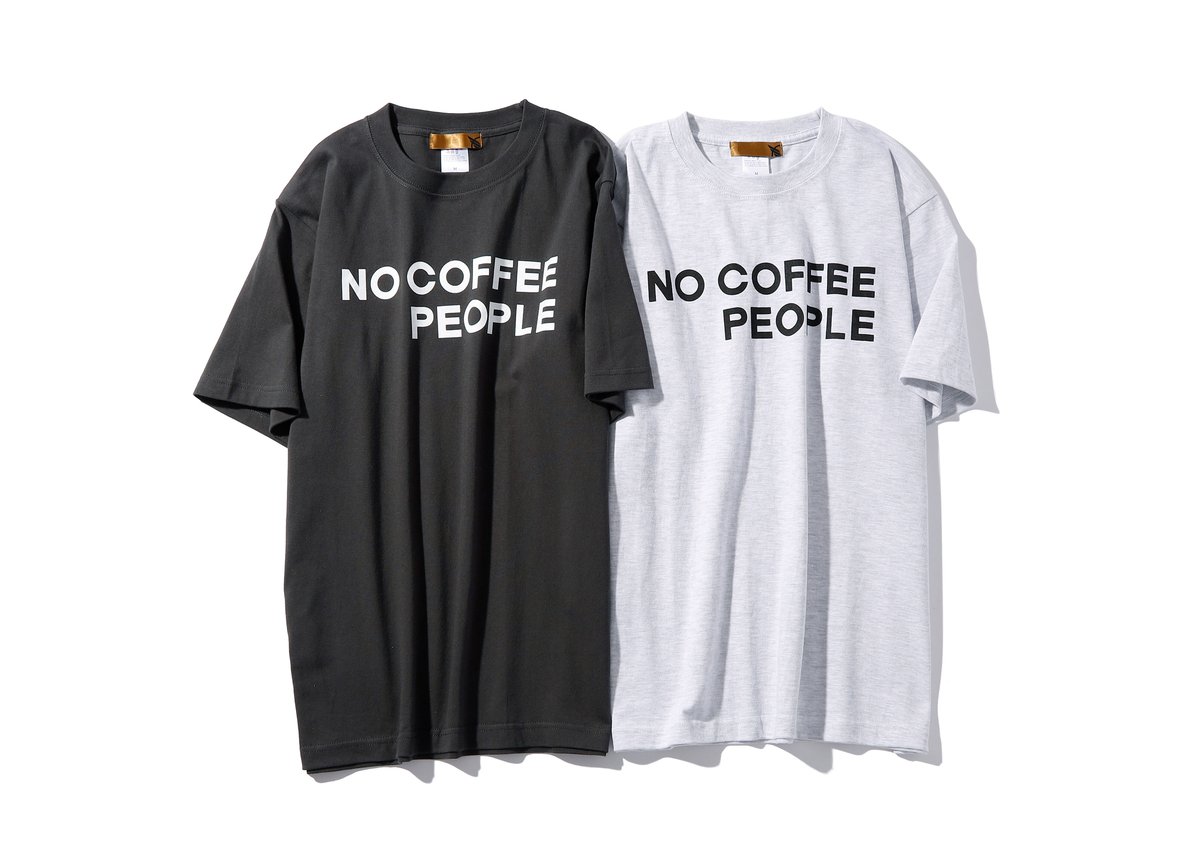 NO COFFEE ターコイズシャツ NO COFFEE PEOPLE ／ ノーコーヒーピープル ダブルネームTシャツ