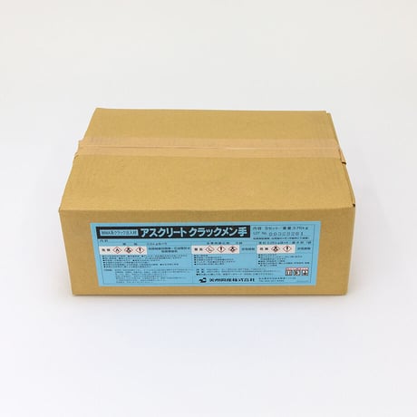 アスファルト舗装のひび割れ補修材　アスクリートクラックメン手　［荷姿5.15kg/箱］　（0.75kg/set×5set.撒砂）