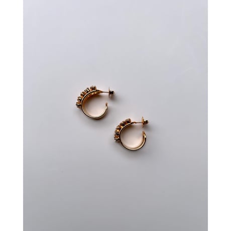 CREZUS Paris | CERES Pierced Earrings ( Mix Cristal / Gold )