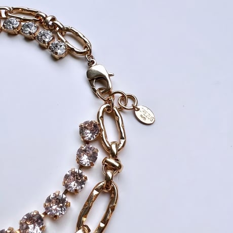 CREZUS Paris | CRILLON Necklace ( Beige / Gold )