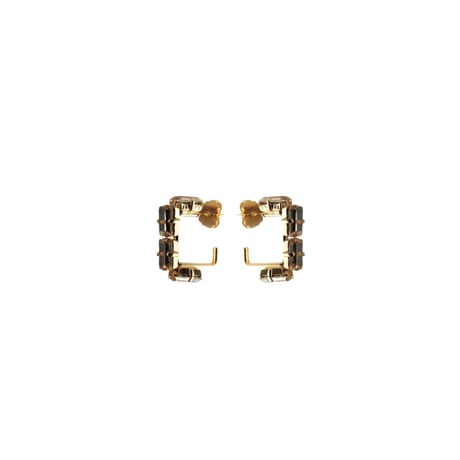 CREZUS Paris | SALTO Pierced Earrings( Gold )