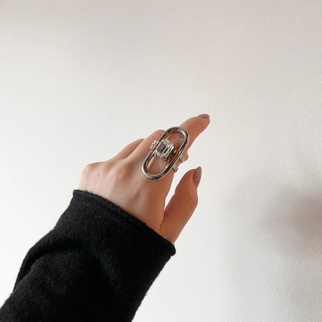 CREZUS Paris | SUGAR Ring ( Crystal / Silver )