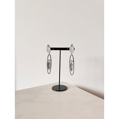 CREZUS Paris | 24E25 Pierced Earrings ( Silver )