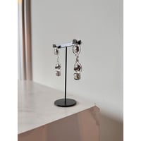 CREZUS Paris | GLOBE Pierced Earrings ( Silver )